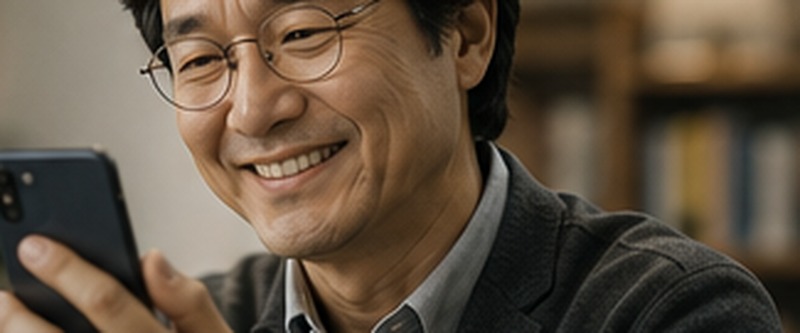 두칭 앱으로 두뇌훈련 하는 모습