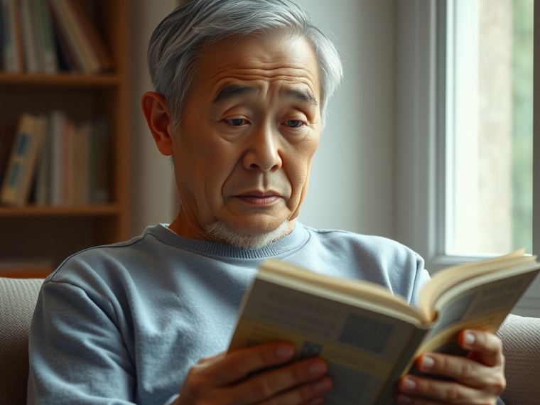 집중하지 못하고 곤란해하는 시니어