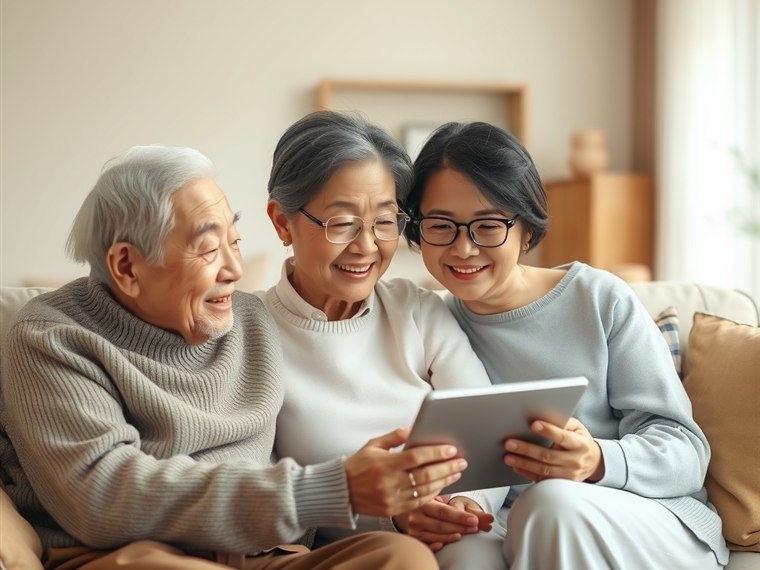 노부모와 상의하는 성인 자녀