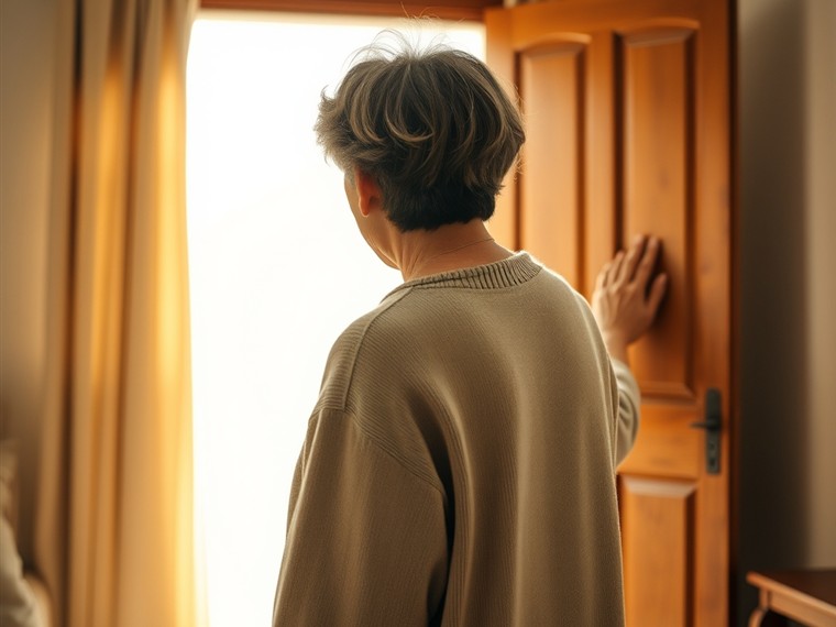 장롱 서랍에 개켜 넣어 둔 손수건과 봉투